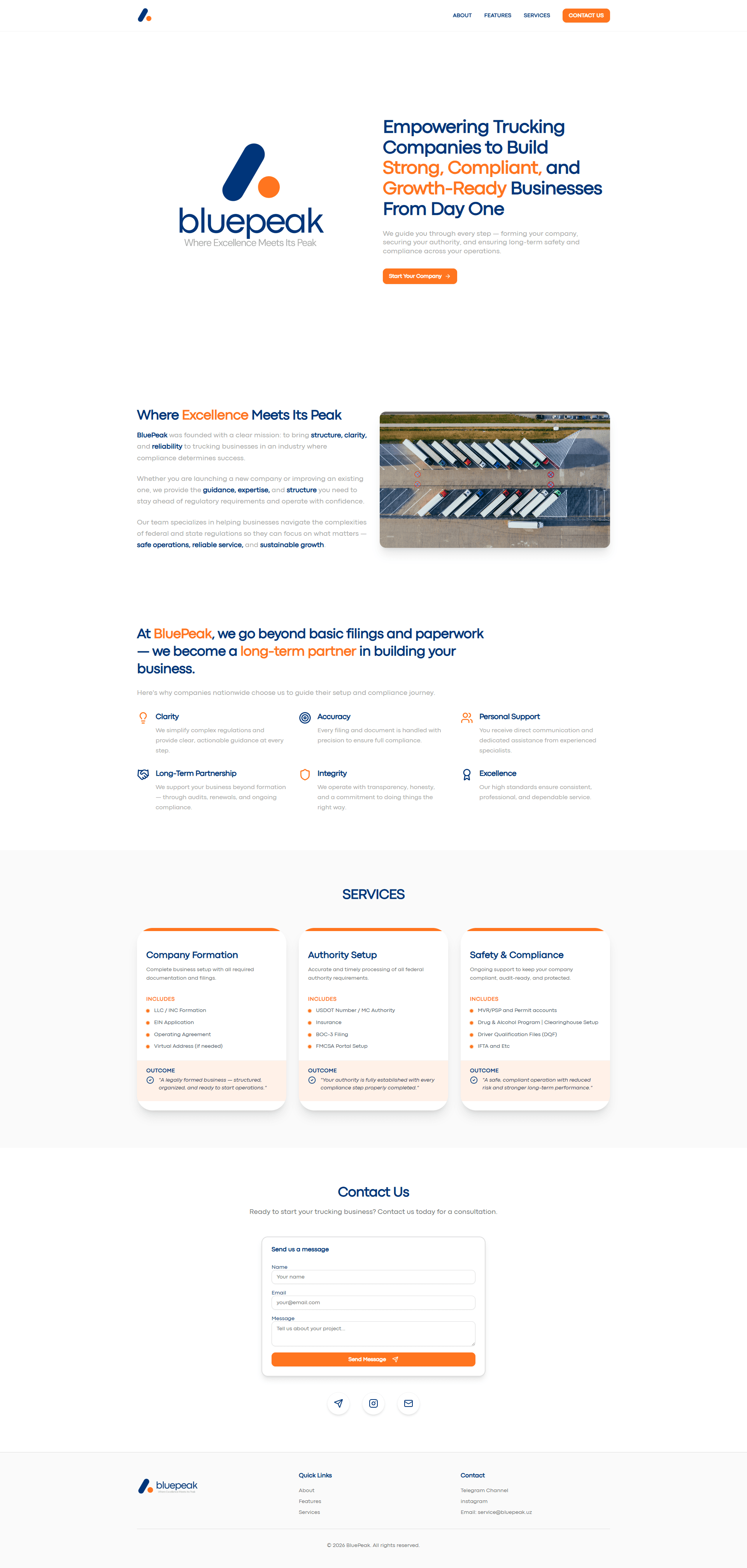 BluePeak - Business Logistics & Consulting